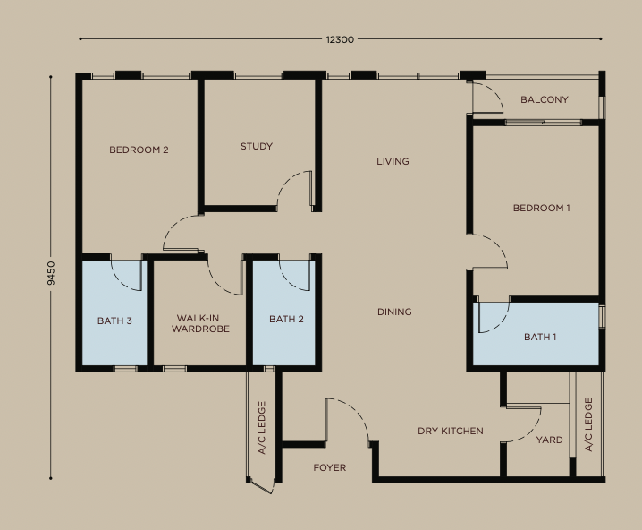 Bayu Damai Type D Floor Plan