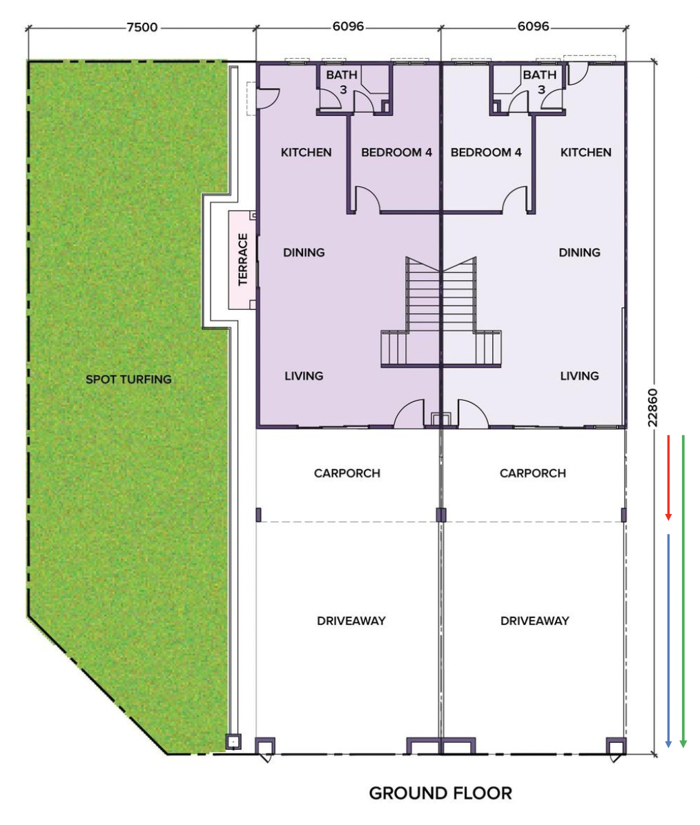 Mah Sing Meridin East Jasmine 3 Ground Floor Plan