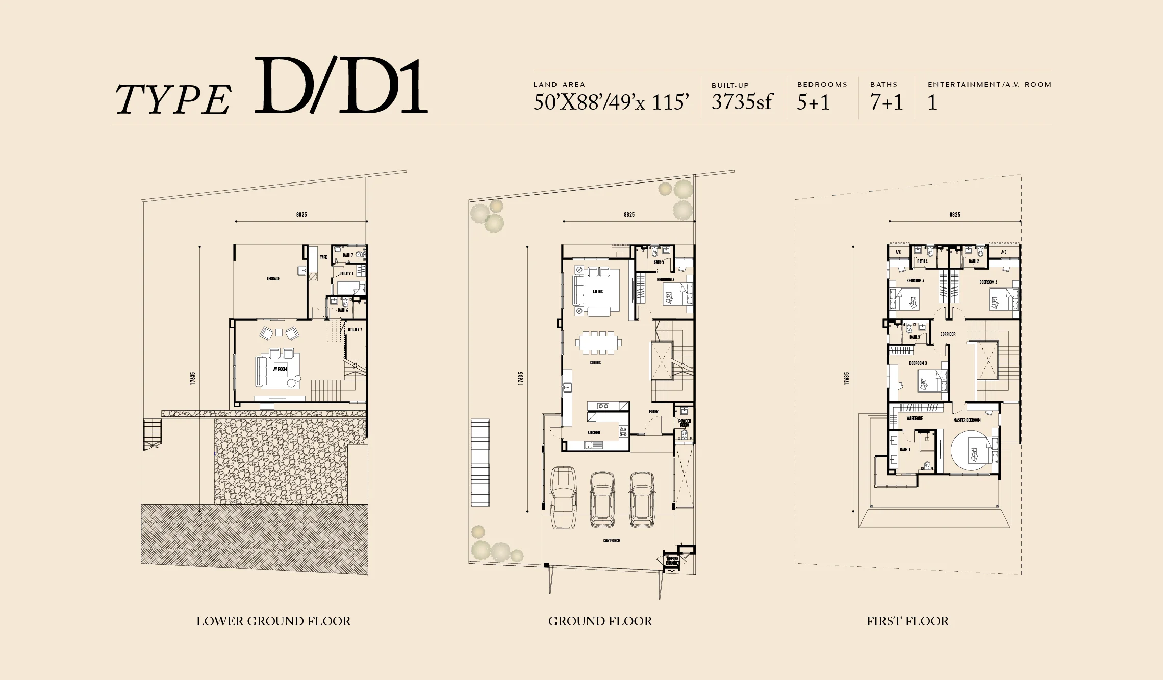 The Rise Rawang Type D floor plan 3735 sqft