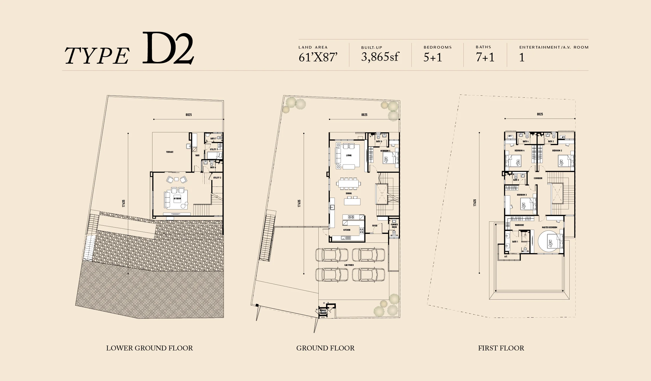 The Rise Rawang Type D2 floor plan 3865 sqft