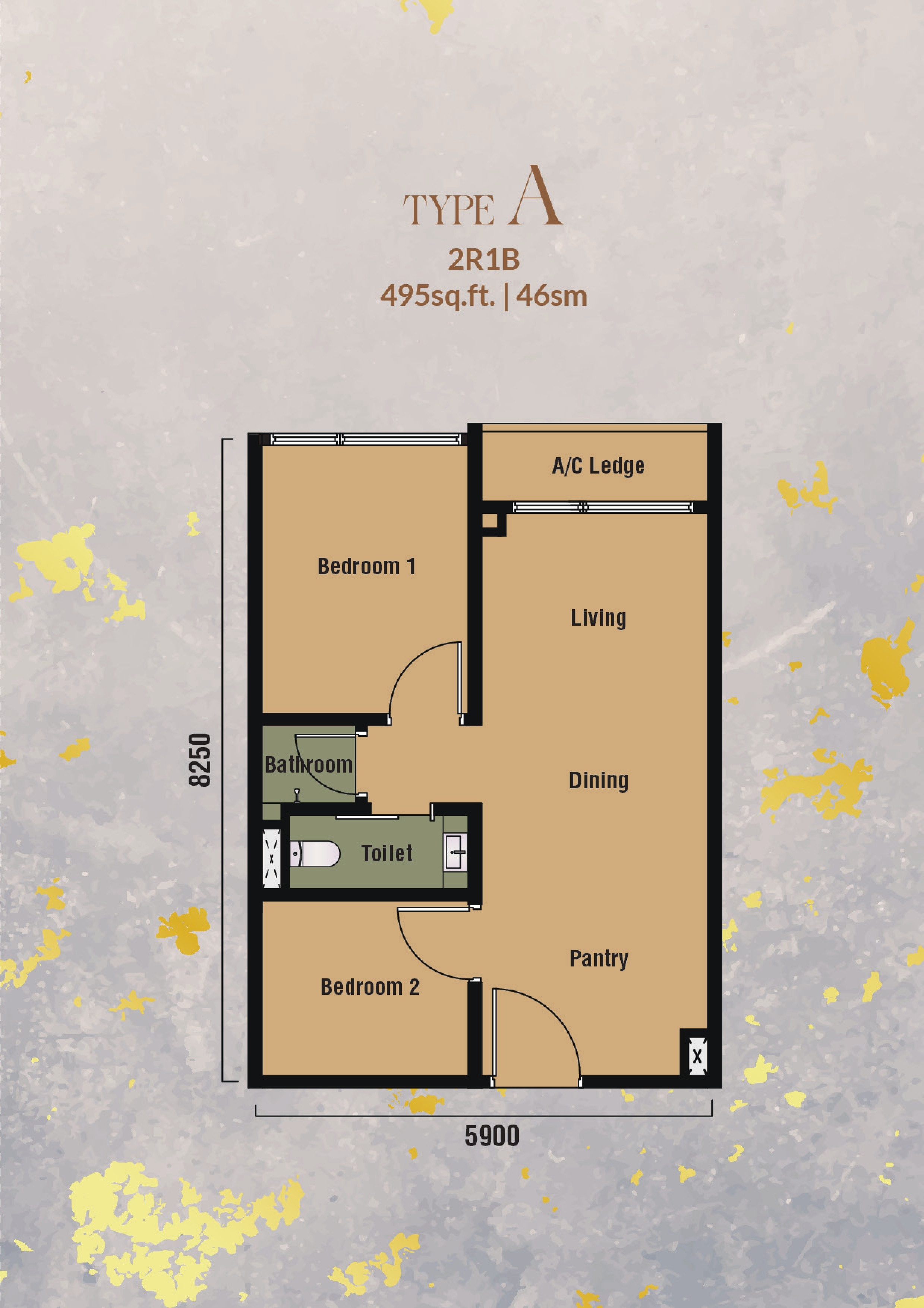 Branniganz Suites Type A Floor Plan