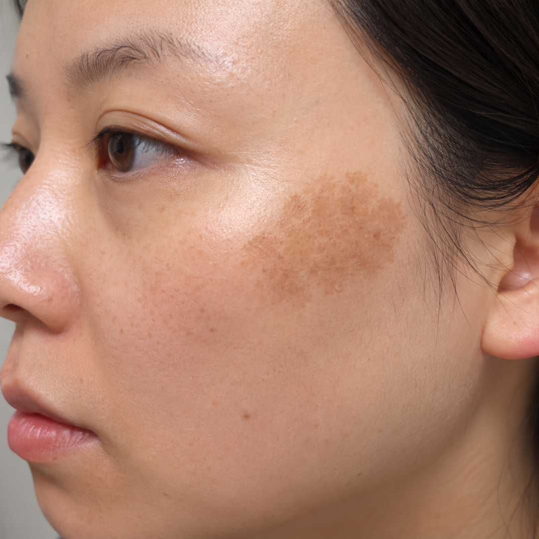 Deep dermal 1064nm acoustic laser breakdown of bilateral Hori's Naevus zygomatic macules