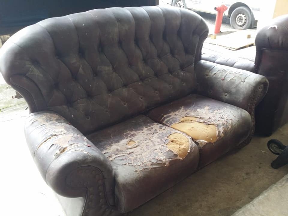 Sofa Before Reupholstery