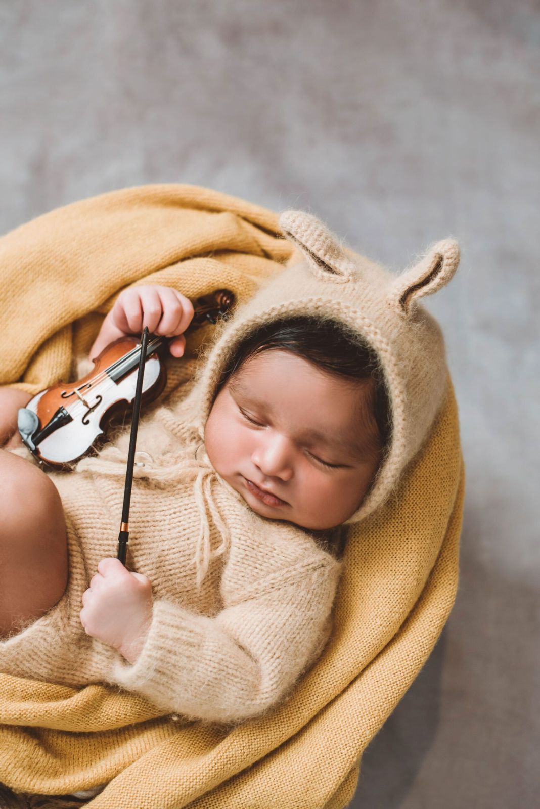Sleeping newborn baby