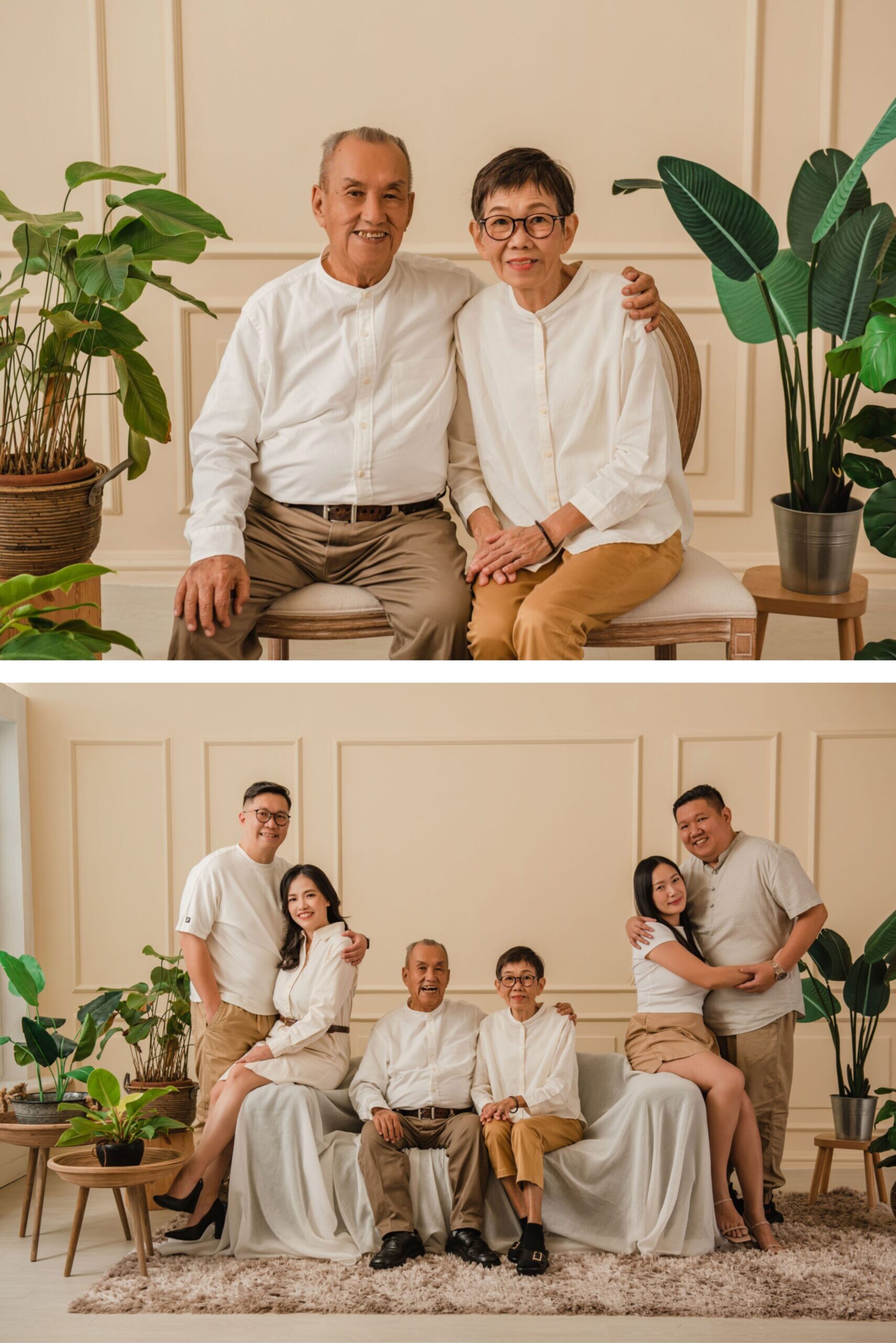 Warm family portrait