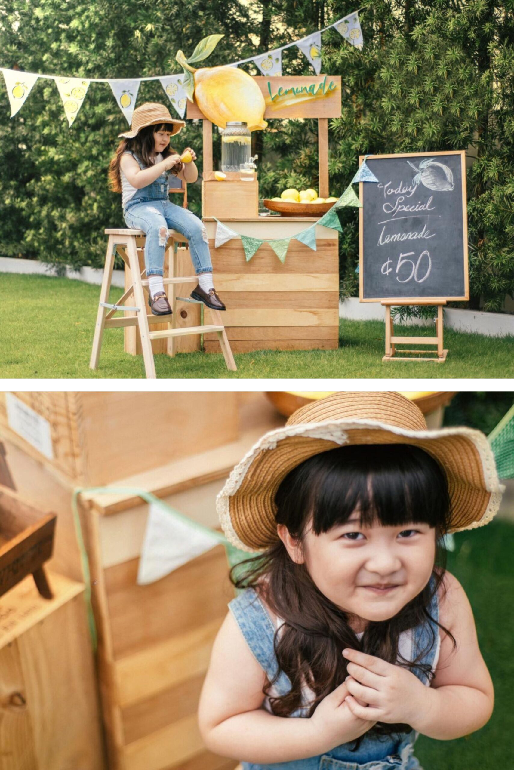 Creative outdoor portrait