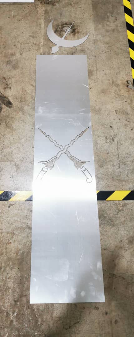 Aluminium Laser Cut Pattern - Xtrack
