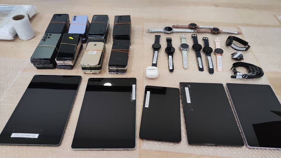 Electronic device laser marking for branding and asset identification